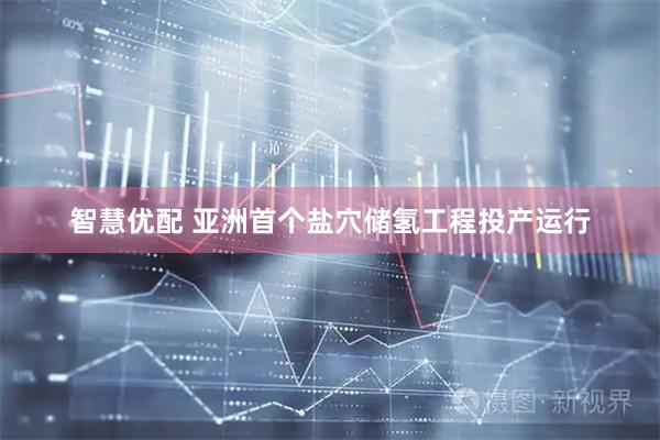 智慧优配 亚洲首个盐穴储氢工程投产运行
