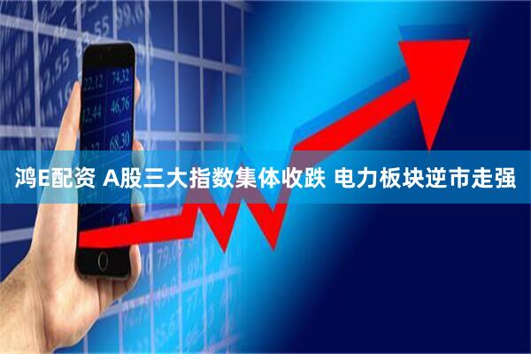 鸿E配资 A股三大指数集体收跌 电力板块逆市走强